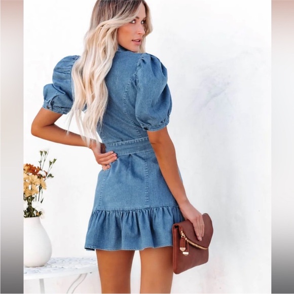 Vici Dallas denim dress small - Picture 4 of 8